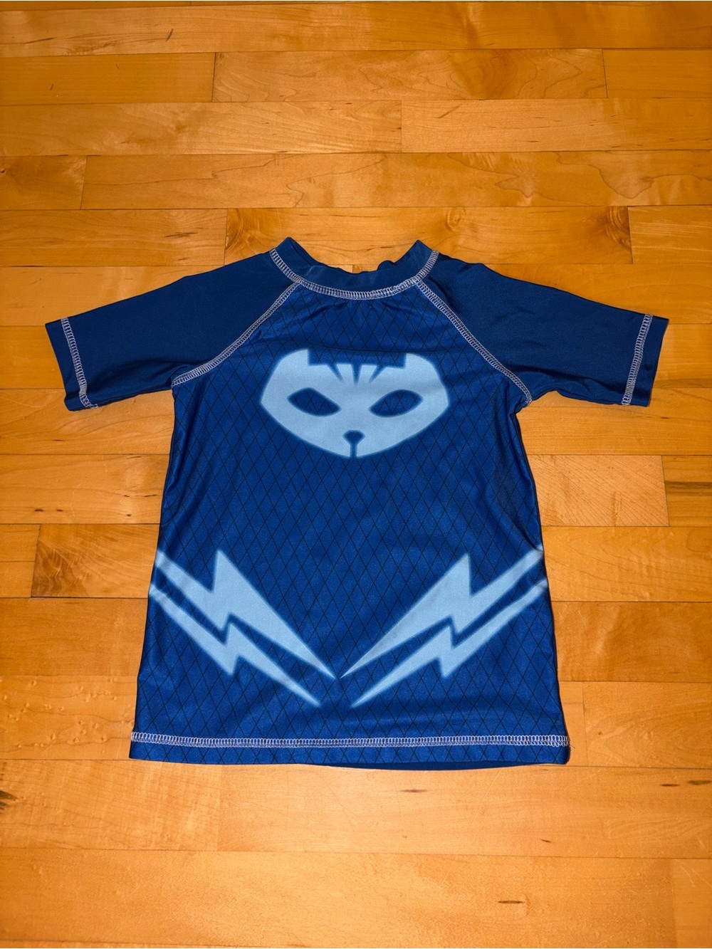 Kids Blue Short-Sleeve Swim Rashguard